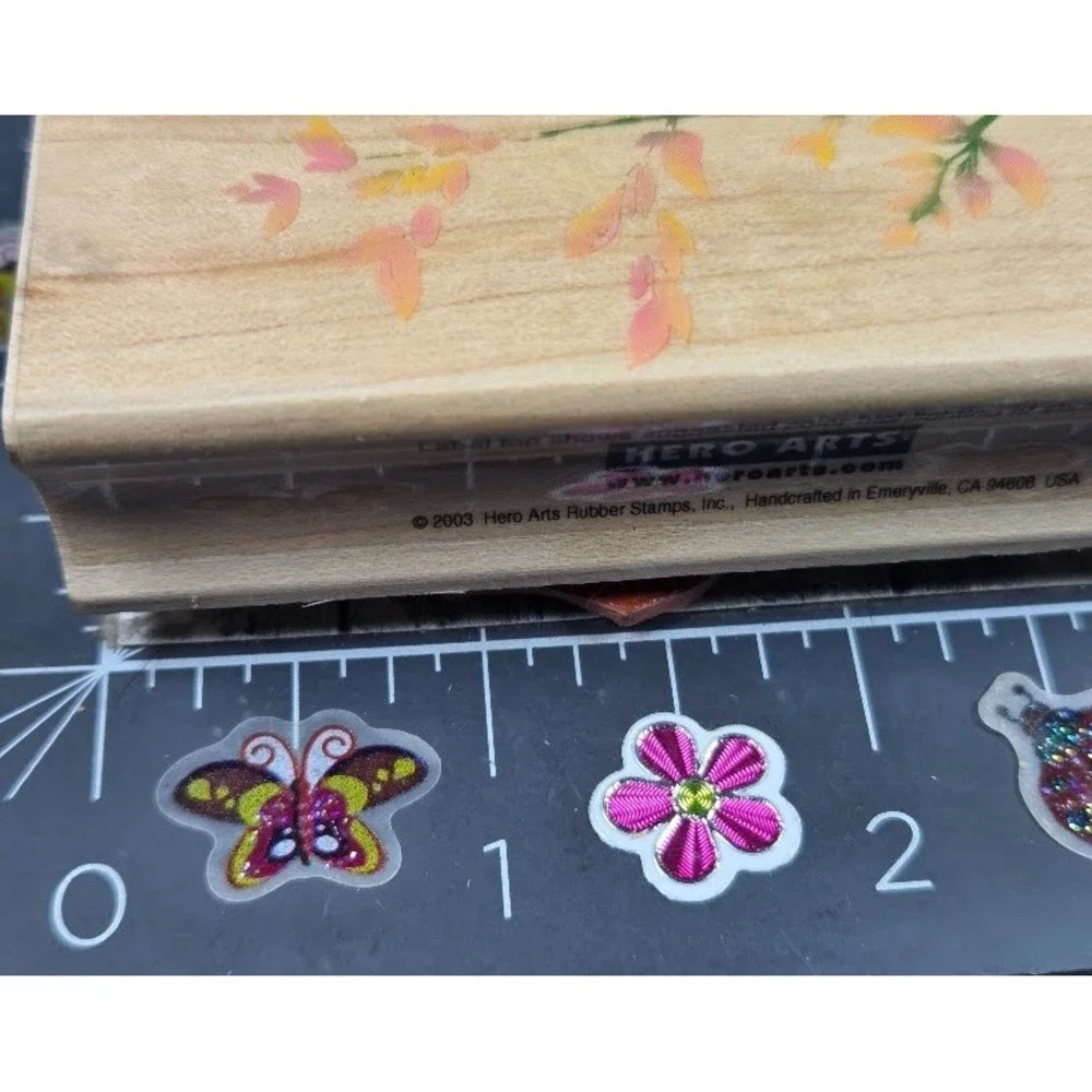 Hero Arts Wild Fairy Lily F2980 Flowers Plant Rubber Stamp Wood #J118